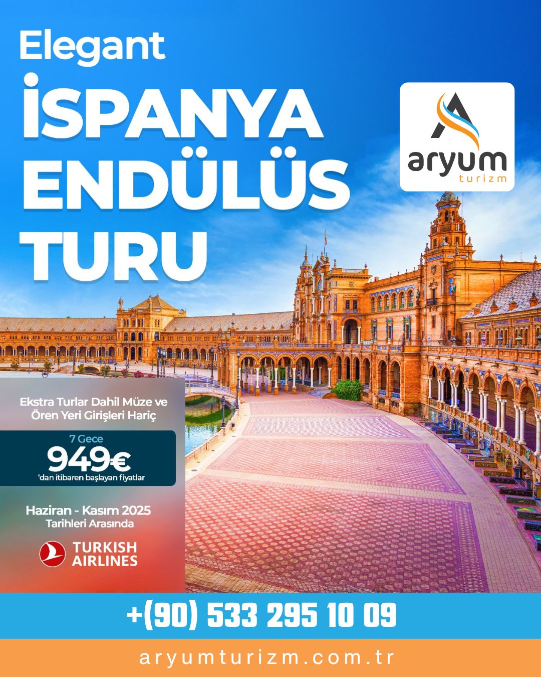 ✈️ Elegant Endulus Turu Basliyor 🇪🇸Aryum Turizm ile tarihin sanatin ve kulturun kalbine yolc